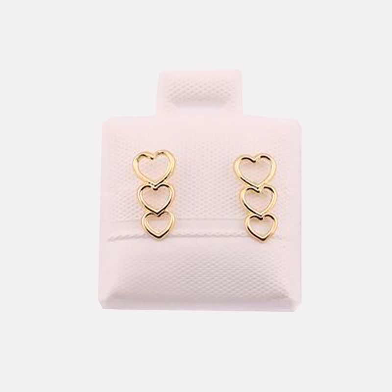 Broqueles Corazon Triple 10k 0.1g